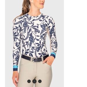 Kastel of Denmark Gardenia Climbing Vine Long Sleeve Crewneck Size Large